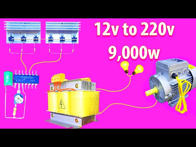 How to make a simple inverter 12v to 220v  creative prodigy #115