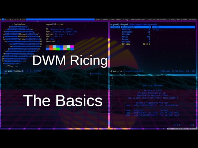 The basics of DWM ricing (Dynamic Window Manager)