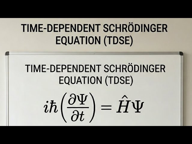 Time-Dependent Schrödinger Equation (TDSE) explained!