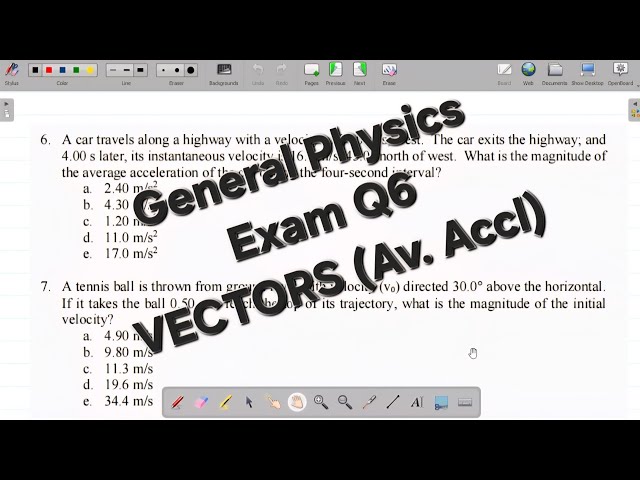 Part 6 General Physics Examination on VECTORS: How to Solve VECTORS General Physics Exam Questions