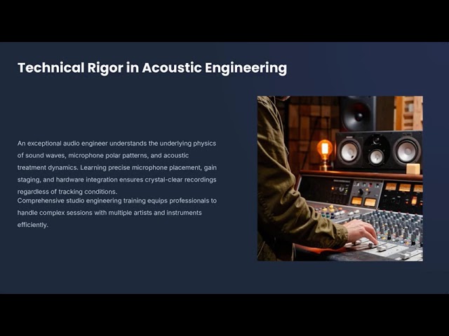 Building a Successful Career Through Music Production and Audio Engineering Education