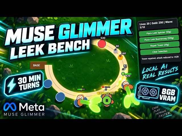 Muse Glimmer 30B - LeekBench test on Codex. A surprisingly reliable local AI!