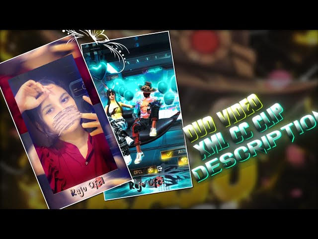 FF DUO TREND | XML + CLIP + CC ❤✨ | NEW TREND 💫💖!| FF EDIT BY @raju_ofcl 