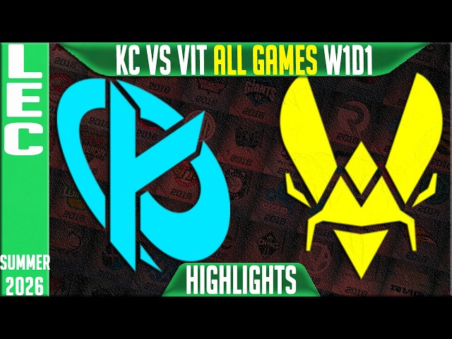 KC vs VIT Highlights ALL GAMES | LEC Summer 2026 W1D1 | Karmine Corp vs Team Vitality