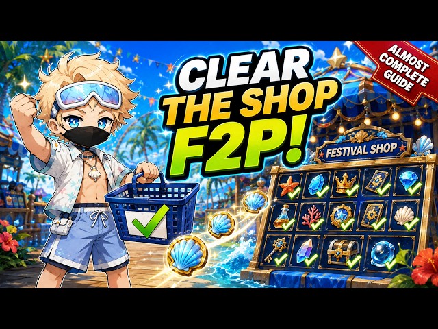 Oceanic Festival Guide: F2P Can Get EVERY Shop Reward! | Sword x Staff