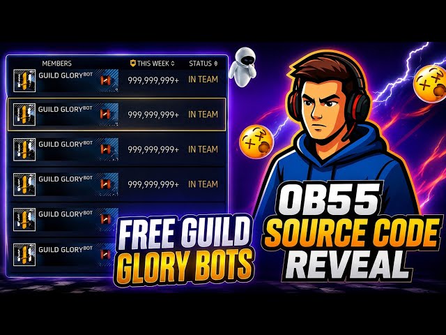 FREE GUILD GLORY BOT 🤯| HOW TO MAKE GUILD GLORY BOT FF 🤯| guild glory bot | NAJMI FF EXPERIMENT