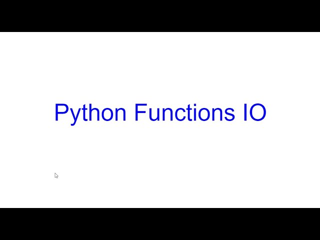 Use Dictionaries for Function Inputs & Outputs in Python | Kovolff