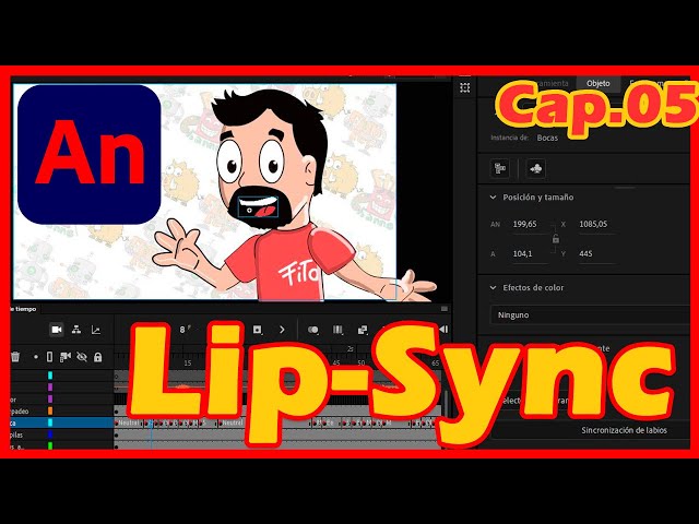 Lip-Sync en Animate 2020 / Sincronización de labios / Curso Completo de Animate / Cap05