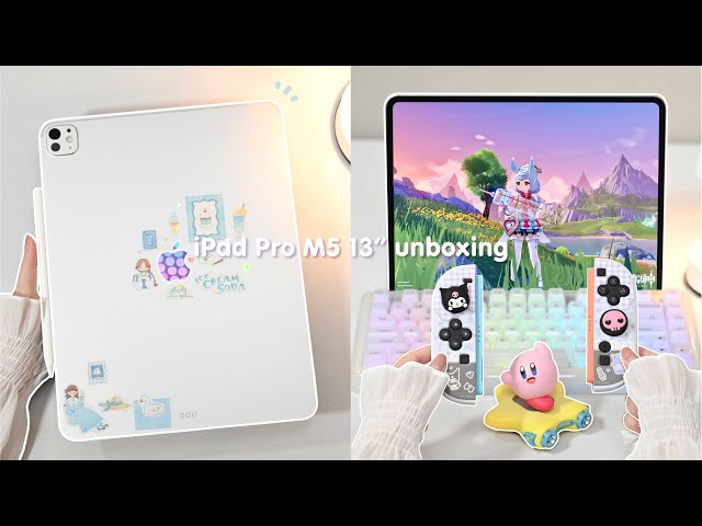 🍎 Nuevo iPad Pro 13" M5 2025 ‧₊˚ unboxing estético + Paperlike +copia de seguridad en NAS+accesorios