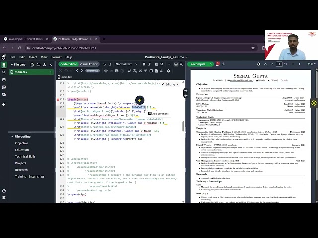 Interview Skills & Resume Building | Masterclass #51 | Pruthwiraj Landge