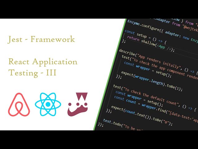 Jest - React Testing - Part 3