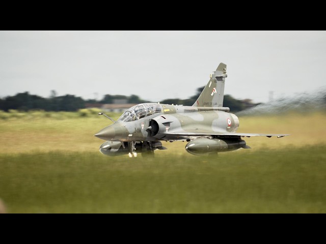 Mirage 2000D “Couteau Delta” Tactical Low-Level High-Speed Display | Incredibly Powerful Jet Noise