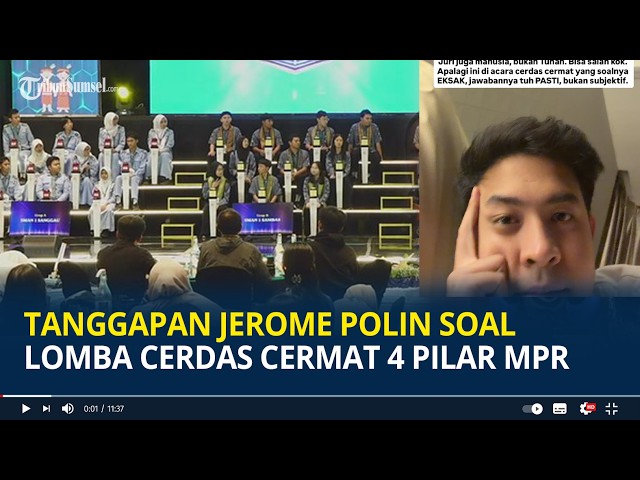 Jerome Polin's Response to the MPR's 4 Pillars Quiz Competition Highlights Injustice