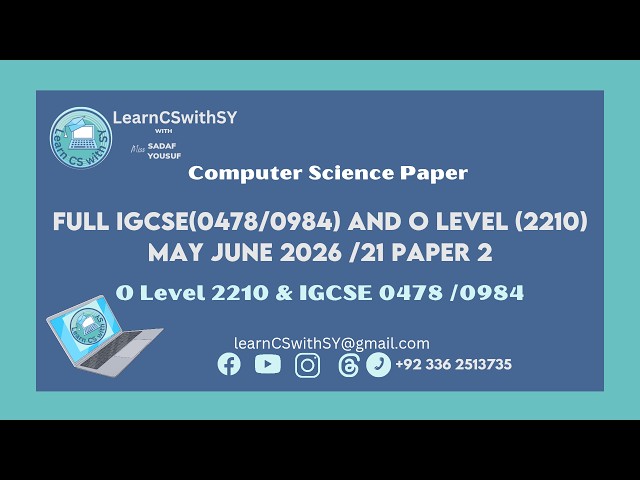 IGCSE (0478/0984) & O Level (2210) May/June 2026 Paper 2 | Full Solved Paper