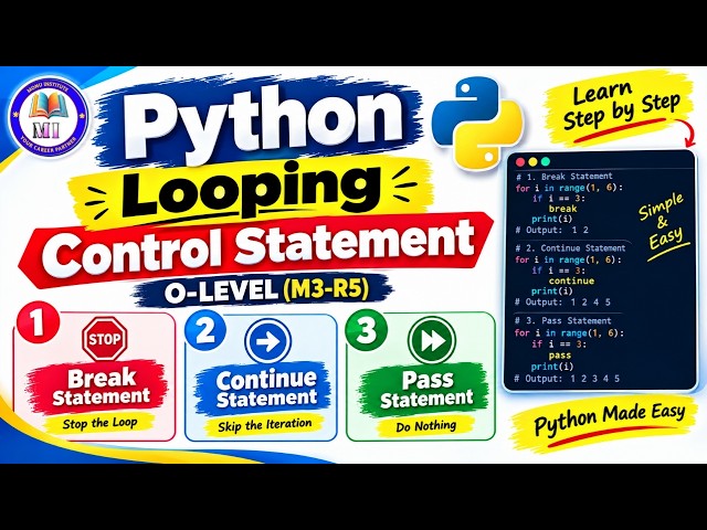 Looping Control Statements in Python | Loop Statements