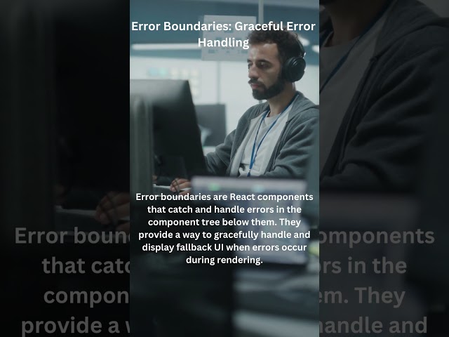 Error Boundaries: Graceful Error Handling #shorts #javascript #react  #coding #programming