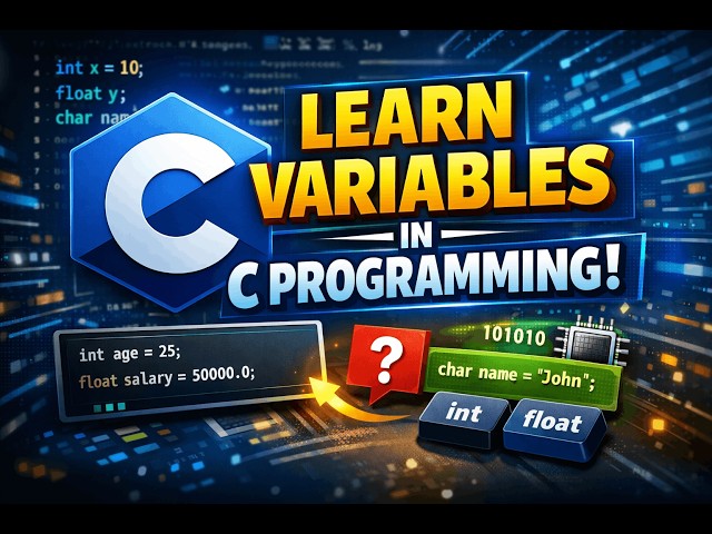 VARIABLES IN C | C PROGRAMMING | INTRODUCTION TO C LANGUAGE