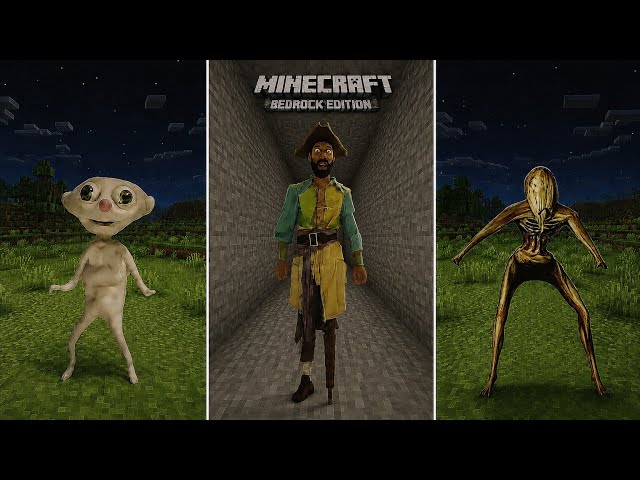 10 Minecraft Horror Mods For BEDROCK/POCKET EDITION | Minecraft Horror Mods For BEDROCK EDITION