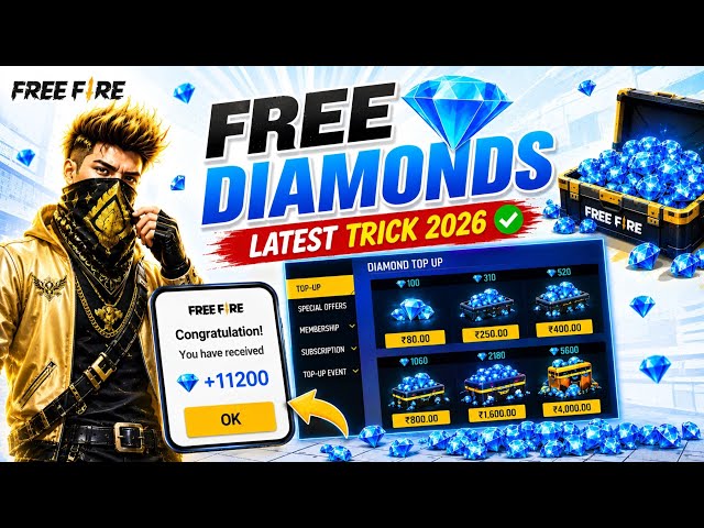 Free Fire Free Diamonds Trick 2026 💎 | How To Get Diamonds In Free Fire? 🔥