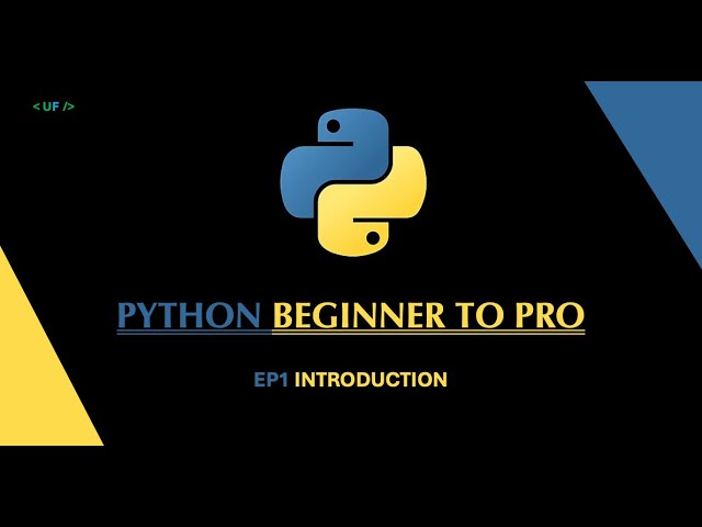 Python Beginner to Pro | Ep 1: Introduction