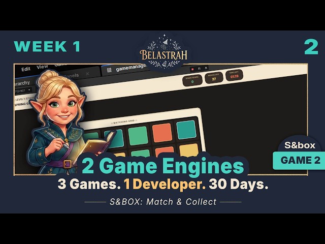 DEVLOG 2: My 1st Week Learning S&Box Game Engine to build Match & Collect #GameDevChalllenge2026