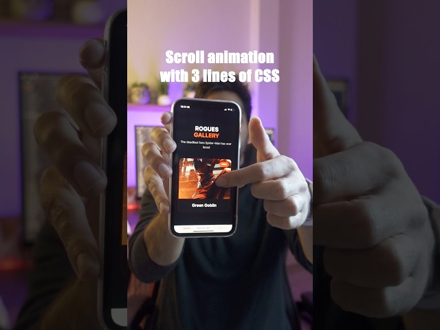 Scroll Animations with Only 3 Lines of CSS #css #cssanimation #csstricks #frontend