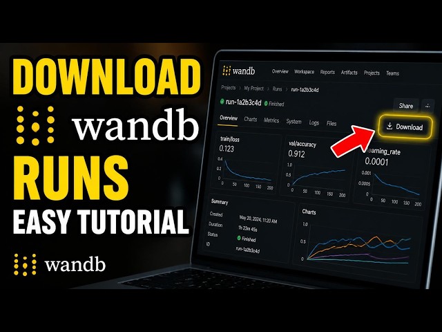 How to download wandb runs for analyzing model metrics - Easy Tutorial