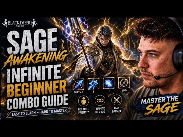 ⚡ Awakening Sage Beginner Guide – EASY Infinite Combo! (BDO)