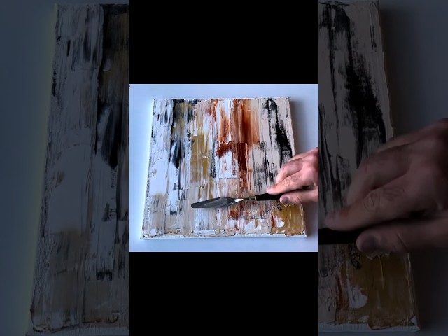 Easy Abstract Painting for Beginners: Palette Knife Technique #painting #art #acrylicpainting