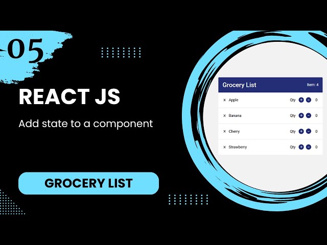 React JS #5 - Add state to a component
