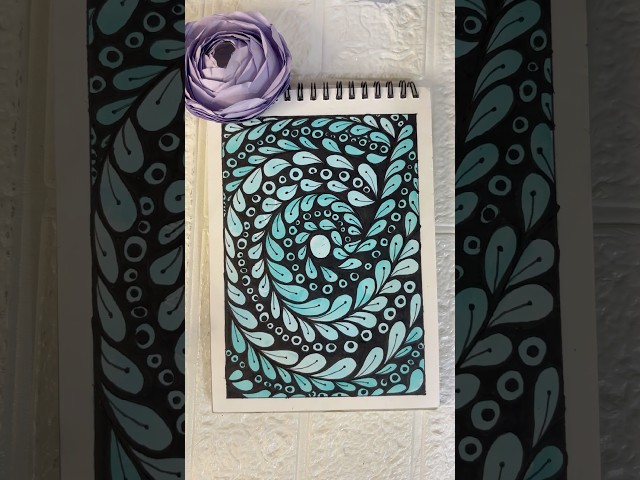 Day 383-Doodle Art Tutorial #doodle #doodleart #easy #drawing #art #madhubani  #zen