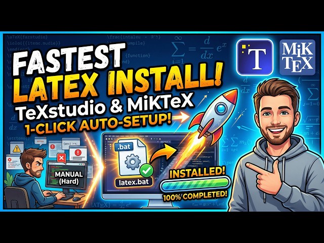 How to Install TeXstudio & MiKTeX on Windows (The Easiest Way)