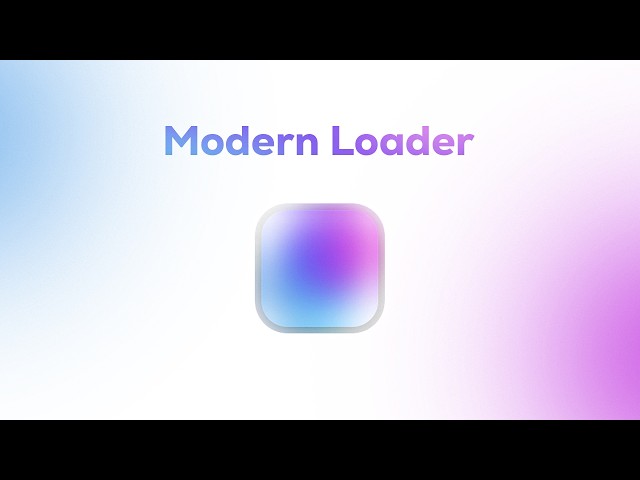Build a Modern Glassmorphism Loader Animation with HTML & CSS