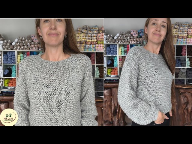¡Tu primer tejido! Sweater Caricia: FÁCIL paso a paso para PRINCIPIANTES en todos los talles 💕