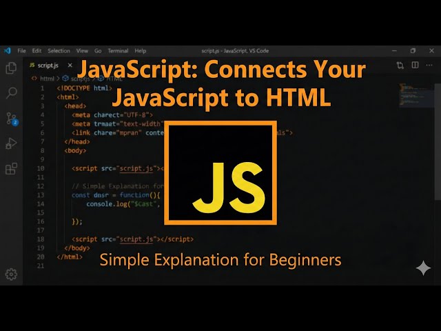 JavaScript: Connect Your JavaScript to HTML