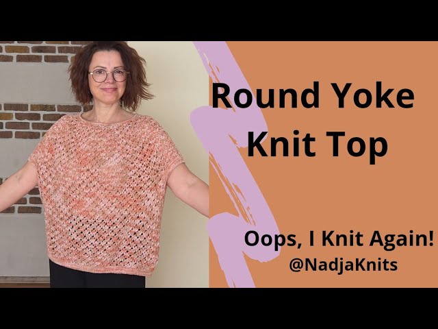 Round Yoke Summer Knit Top | Top-Down Sleeveless Knitting