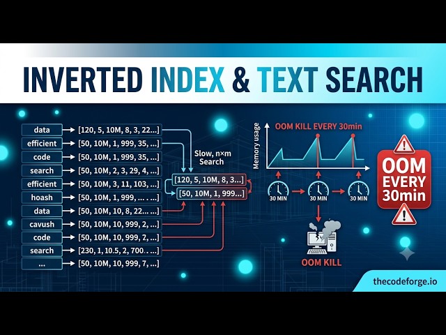 Unsorted Postings Lists Made Search O(n×m) and OOM-Killed It — Inverted Index & Text Search