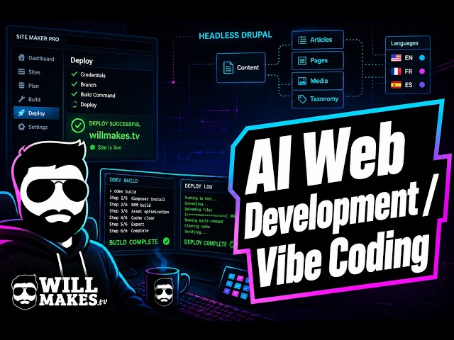 🔴 LIVE: Episode 31 | Vibecode Dojo Late Night — Ship It From the App, Headless Drupal Next