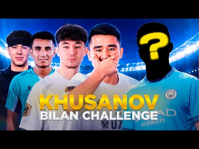 KHUSANOV bilan challenge va FUTBOLKA KONKURSI!!!