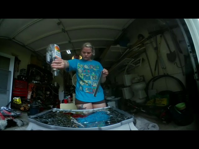 Pouring Epoxy Resin Over Mosaic