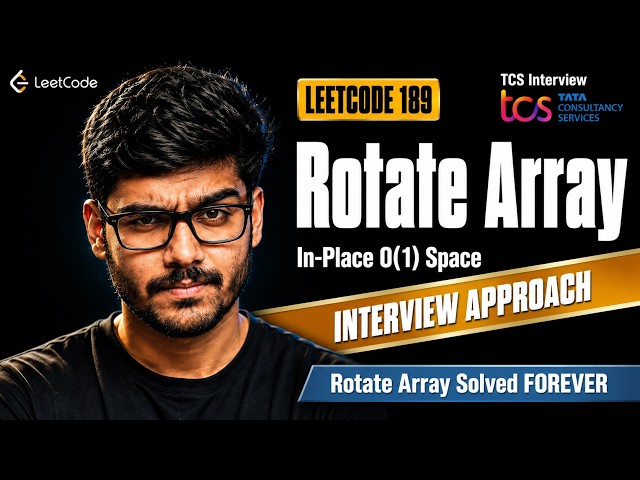 Rotate Array | LEETCODE 189 | Solve In Seconds | TCS Most Asked Interview |