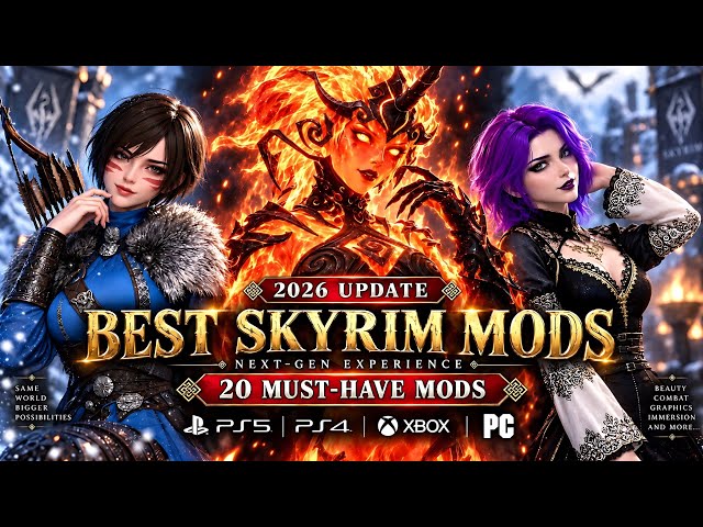 I Transformed Skyrim With 20 INSANE Mods! | PS5, PS4, Xbox & PC | 2026 Ultimate Mod Showcase