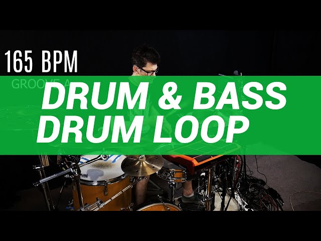 Drum & bass drum loop 165 BPM // The Hybrid Drummer