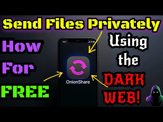 Phone Tutorial: Install OnionShare and Send Files Privately Over the Dark Web. Easy and FREE! 