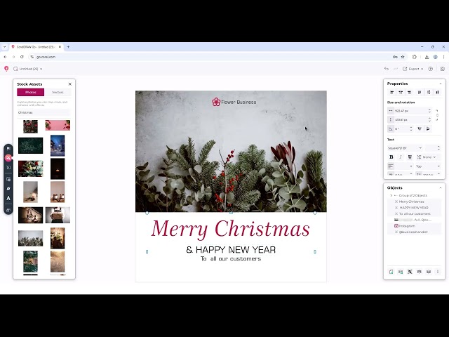 How to access stock assets in CorelDRAW Go | Step-by-step tutorial