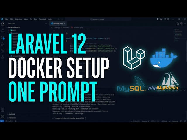 Laravel 12 + Docker + MySQL + phpMyAdmin in ONE Prompt!