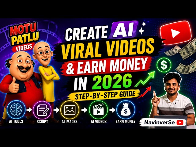 Create Viral AI Videos and Earn Money in 2026 | Step-by-step Guide | NavinverSe | Telugu