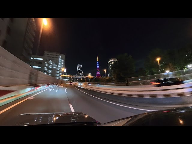 【8K 360°】【Original】Tokyo Night Drive｜Shuto C1 Outer Loop Immersive Cruise