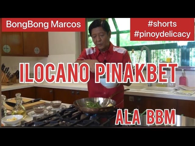 BongBong Marcos ILOCANO PINAKBET ALA BBM #shorts