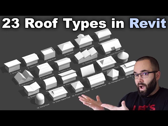 Revit Roof Tutorial - I modeled 23 Roof Types in Revit